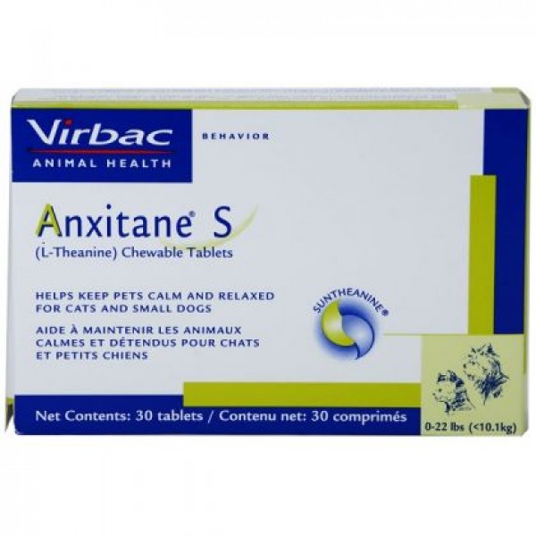 Anxitane S - 30 Εύγευστα Δισκία Φυτικής Σύστασης για τη μείωση του Άγχους σε μικρούς Σκύλους & Γάτες Φυσικά Αγχολυτικά - Ήπια Ηρεμιστικά