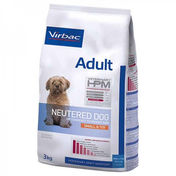 Virbac Veterinary HPM Dog Adult Sterilised Small & Toy 3kg Κτηνιατρικές Τροφές