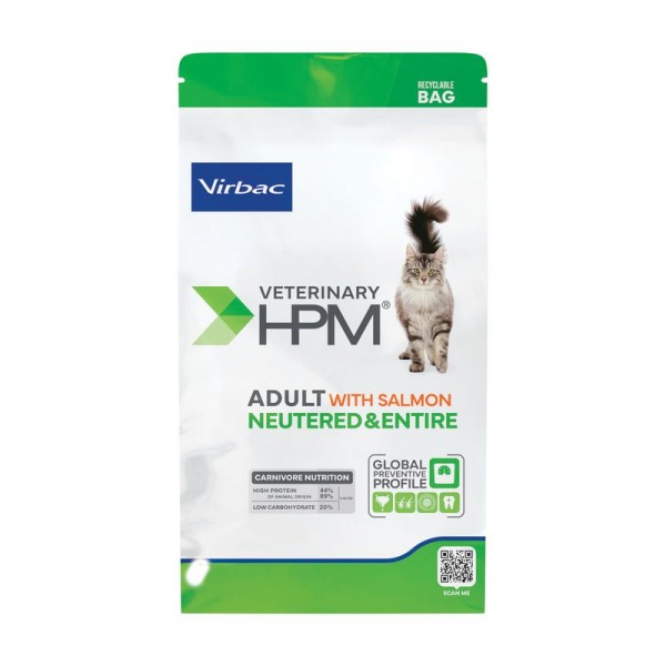 Virbac Adult Neutered Cat Salmon 7kg Κτηνιατρικές Τροφές 