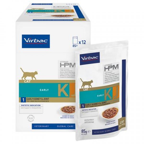 Virbac Cat Early Kidney & Joint KJ1 85gr Νεφρική Ανεπάρκεια Γάτας