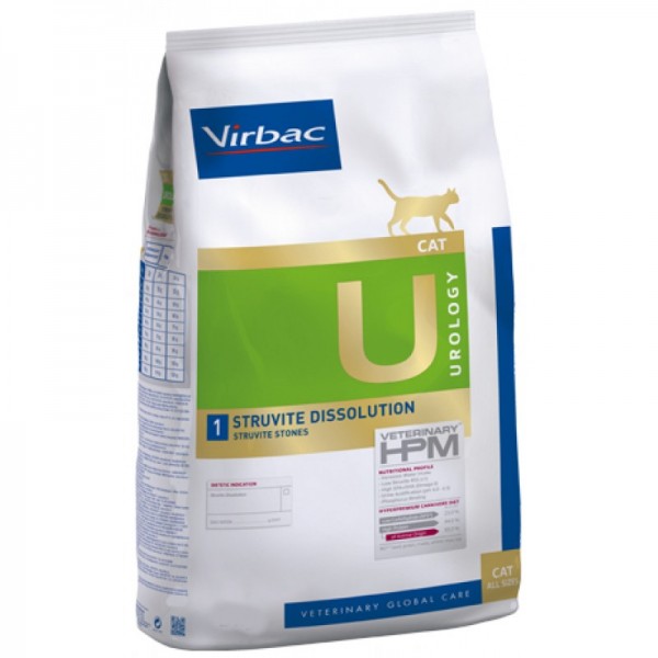 Virbac Cat Urology 1 Struvite Dissolution 1.5kg Κλινικές Τροφές - Δίαιτες 