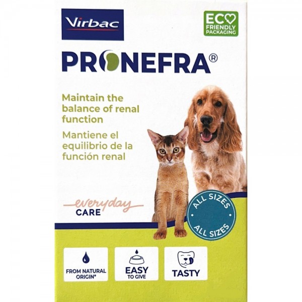 Virbac Pronefra® 180ml - Υποστήριξη της νεφρικής λειτουργίας σε περιπτώσεις Χρόνιας Νεφρικής Ανεπάρκειας Νεφρική Ανεπάρκεια