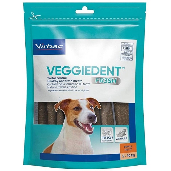 VeggieDent® Fresh S - Μασώμενο σνακ οδοντικής φροντίδας για σκύλους  5 -10kg   