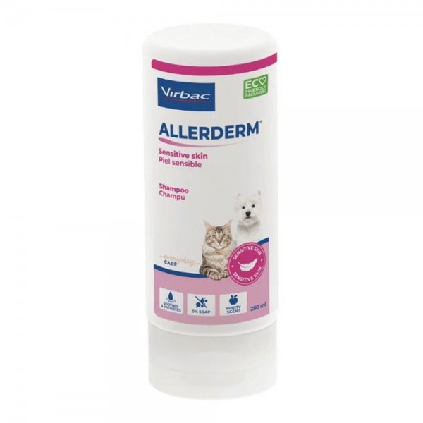 Allerderm Sensitive Skin 250ml Σαμπουάν Σκύλου & Γάτας Σαμπουάν