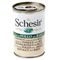 Schesir Cat με Κοτόπουλο και Ρύζι σε Ζελέ (140gr κονσέρβα) Τροφές
