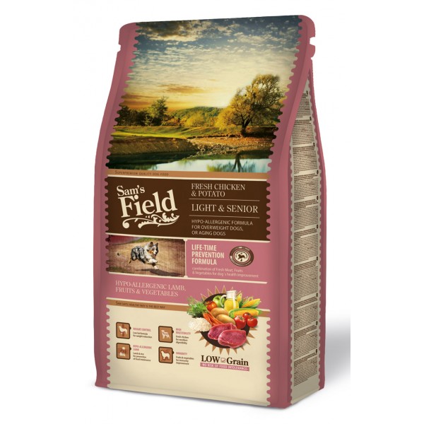 SAM'S FIELD Light Senior Lamb & Rice (2,5kg Ξηρή τροφή) Ξηρή Τροφή