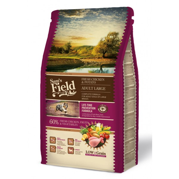 SAM'S FIELD Adult Large Chicken & Potato (2,5kg Ξηρή τροφή) Ξηρή Τροφή