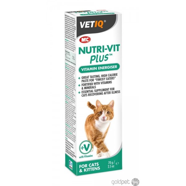 Nutri - Vit Plus Cat Vitamin energizer, Πολυβιταμινούχο Συμπλήρωμα Διατροφής Παραφαρμακευτικά Προϊόντα