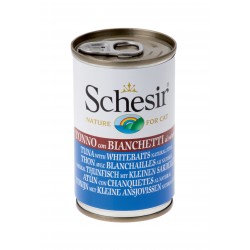 Schesir Cat με Τόνο και Αθερίνα σε Φυσικό Ζωμό (140gr κονσέρβα) Τροφές