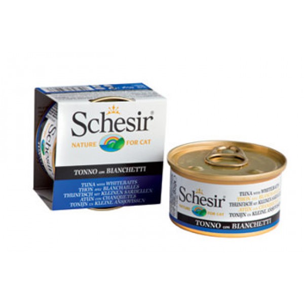 Schesir Cat Jelly με Τόνο και Αθερίνα σε Ζελέ (85gr κονσέρβα) Super Premium Τροφές