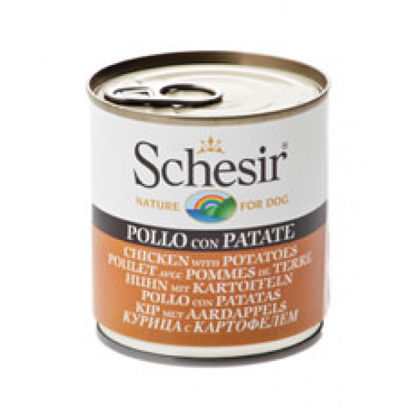 Schesir Dog με Κοτόπουλο και Πατάτες (285gr κονσέρβα) Super Premium Τροφές