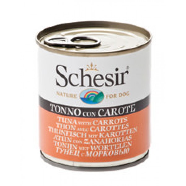 Schesir Dog με Τόνο και Καρότα (285gr κονσέρβα) Super Premium Τροφές