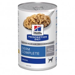 Hill's Prescription Diet Canine Derm Complete  με Ρύζι & Αυγό 370gr Ημ Λήξης 5/2006