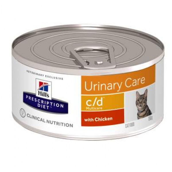 Hill's Prescription Diet Feline c/d Multicare με Κοτόπουλο 156gr