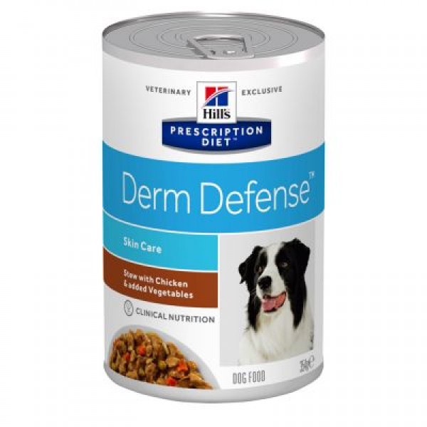 Hill´s Prescription Diet - Canine Derm Defense Stew Κοτόπουλο & Λαχανικά 354gr    Κλινικές Τροφές - Δίαιτες - Υγρή Τροφή Σκύλου