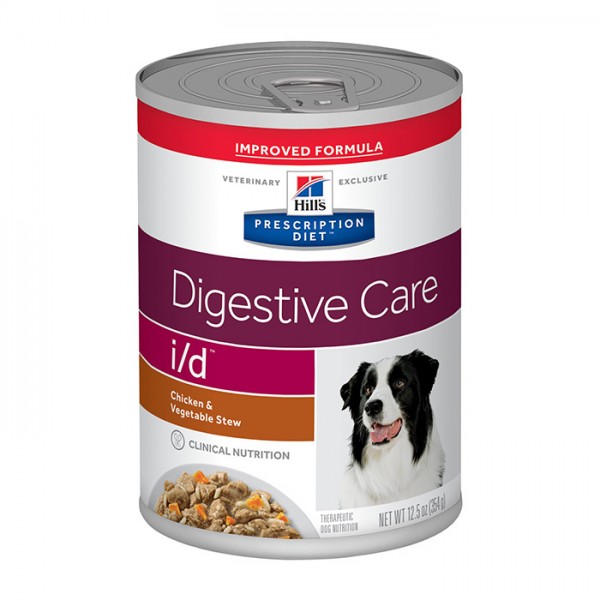 Hill's Prescription Diet - Canine i/d Digestive Care Stew Κοτόπουλο & Λαχανικά 354gr Κλινικές Τροφές - Δίαιτες - Υγρή Τροφή Σκύλου