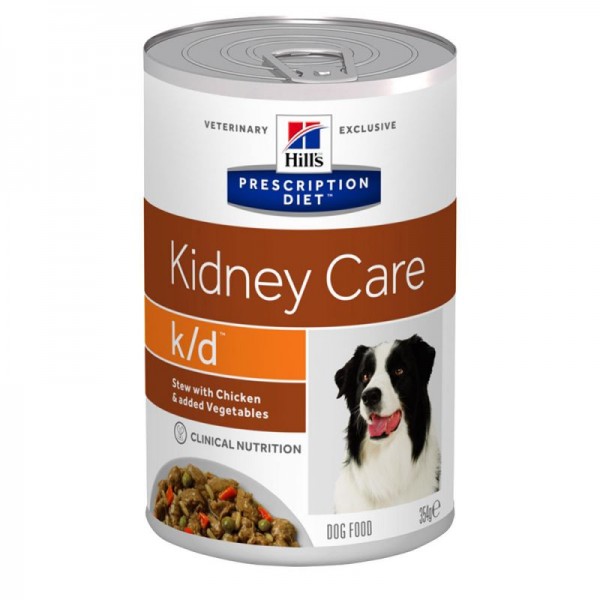 Hill's Prescription Diet - Canine k/d Kidney Care Stew Κοτόπουλο & Λαχανικά 385gr Κλινικές Τροφές - Δίαιτες - Υγρή Τροφή Σκύλου