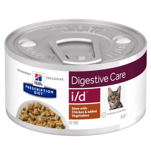 Hill's Prescription Diet Feline i/d™ Stew με Κοτόπουλο & πρόσθετα Λαχανικά 82gr Κλινικές Τροφές - Δίαιτες