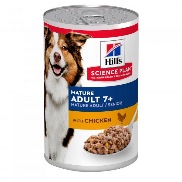 Hill's Science Plan Canine Mature Adult 7+ με Κοτόπουλο 370gr Super Premium Τροφές