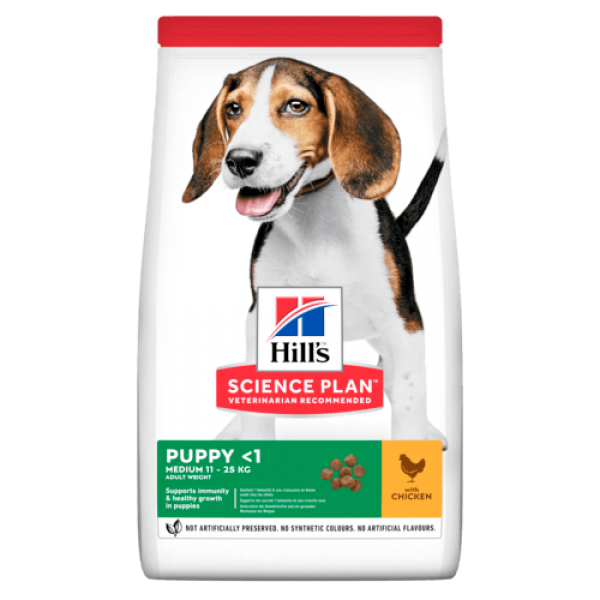 Hill's Science Plan Canine Puppy Medium με Κοτόπουλο 2.5kg