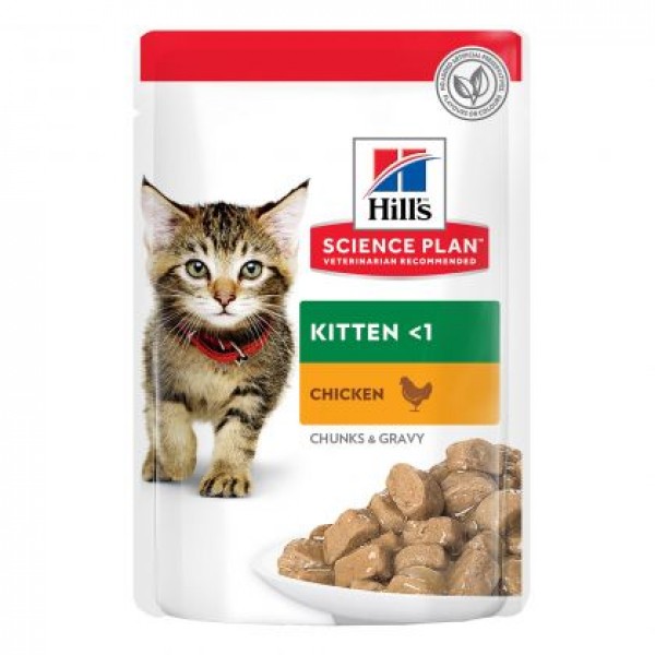 Hill's Science Plan Feline Kitten με Κοτόπουλο 85gr Super Premium Τροφές
