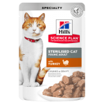 Hill’s Science Plan Sterilised Cat Young Adult τροφή για γάτες με Γαλοπούλα 85gr Super Premium Τροφές