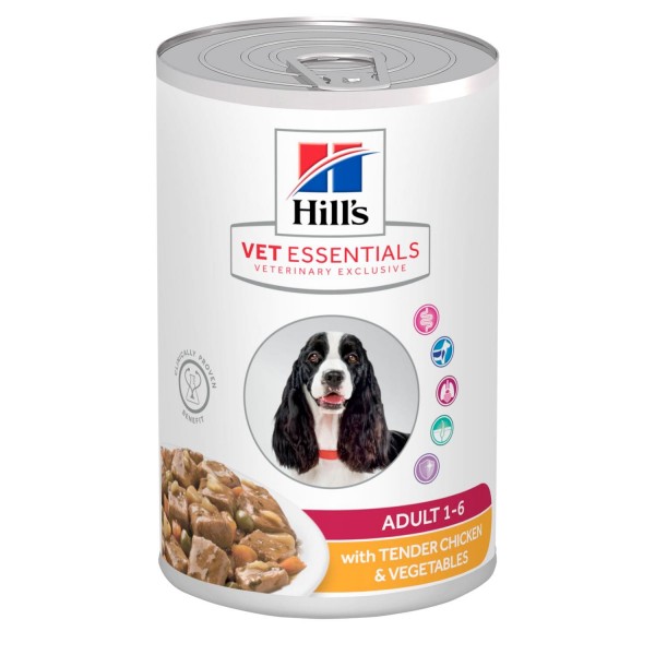 Hill's Vet Essentials Adult Dog με Τρυφερό Κοτόπουλο και Λαχανικά 363gr Κτηνιατρικές Τροφές -