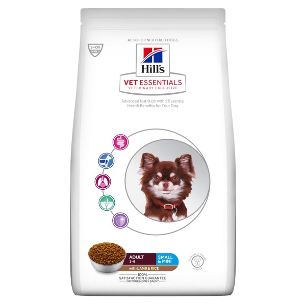 Hill's Vet Essentials - Canine Adult Small & Mini με Αρνί και Ρύζι 2kg Κτηνιατρικές Τροφές
